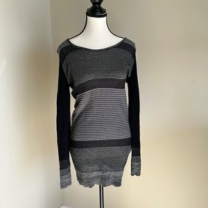 Long knitted sweater